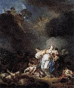 Anicet-Charles-Gabriel Lemonnier Niobe and her children killed by Apollo et Artemis oil on canvas